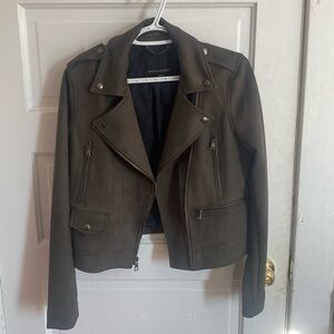 Banana Republic Vegan Suede Moto Jacket